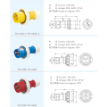 CE IEC60309 IP44 3P 2P+E 16A 250V single phase caravan plug industrial plugs and sockets